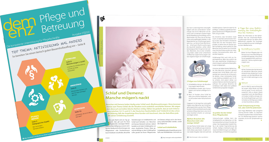 Demenz - Pflege und Betreuung